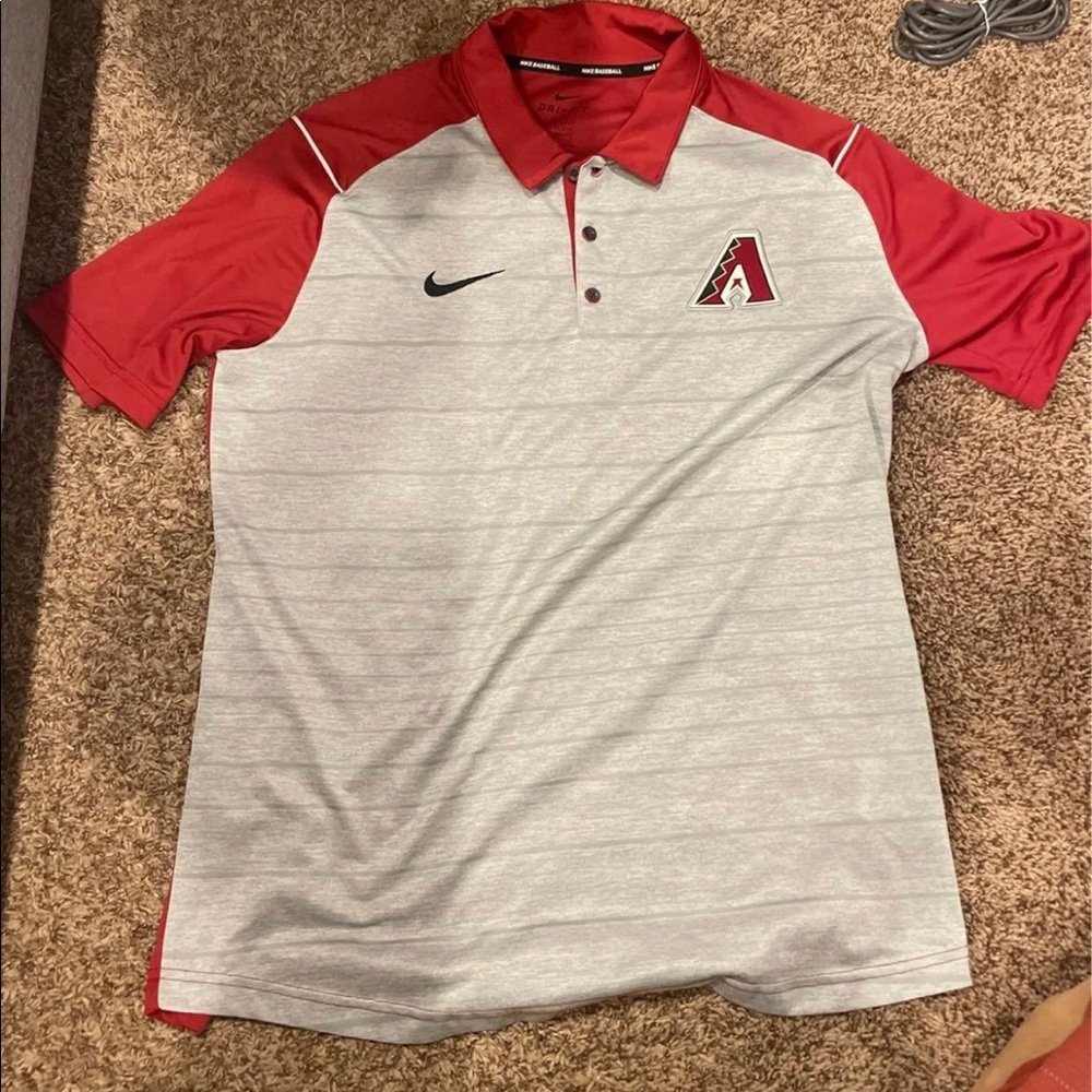 Nike dri-fit Arizona Diamondbacks polo shirt size large